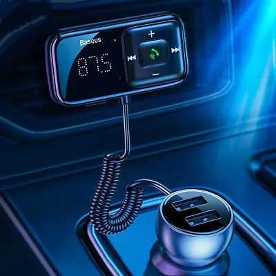 Bluetooth Wireless Car FM Transmitter AUX Receiver Adapter 2 USB Charger 1X • $23.39