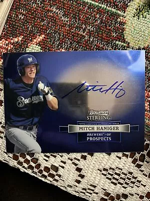 Mitch Haniger 2012 Bowman Sterling Prospect Autographs #BSAP-MH Brewers Centered • $5.50