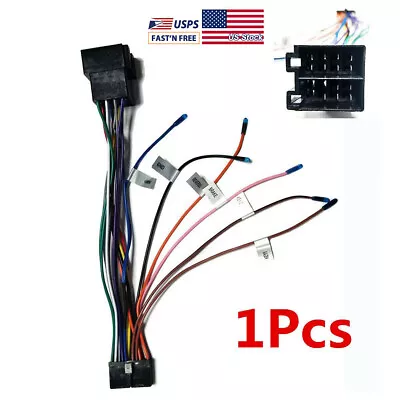 Car Stereo ISO Wiring Harness Connector Adapter For ISO Wiring DVD Android 20Pin • $12.12