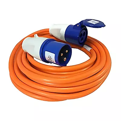 Caravan Mains Hook Up Cable Extension Lead 2.5mm 1.5mm 10M/15M/25M Made In UK • £19.50