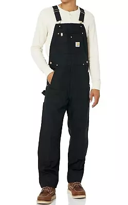 Carhartt Men's Bib Overalls Size Small. Black • $100