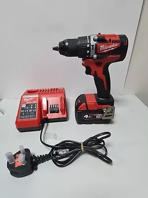 Milwaukee M18 Cblpd 18v 1 X 4.0ah Li-ion Brushless Cordless Drill • £109.99