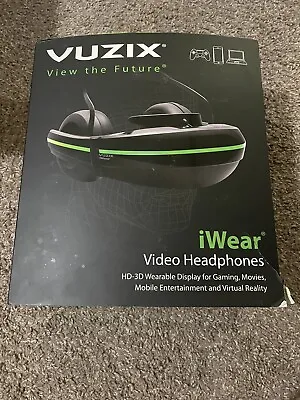 Not Working VUZIX IWEAR VIDEO HEADPHONES Wearable Display For MoviesVideo Games • $119.99