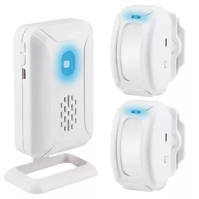 Wireless Motion Sensor Detector Alarm Security Door Bell Chime 2Sensor+1Receiver • $26.99