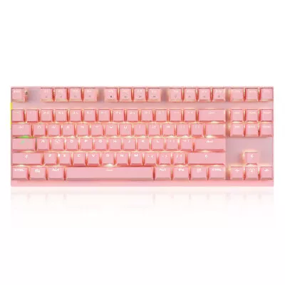 Wired /  Dual Mode 87 Keys Red Switch Mechanical Keyboard S5Q5 • $77.49