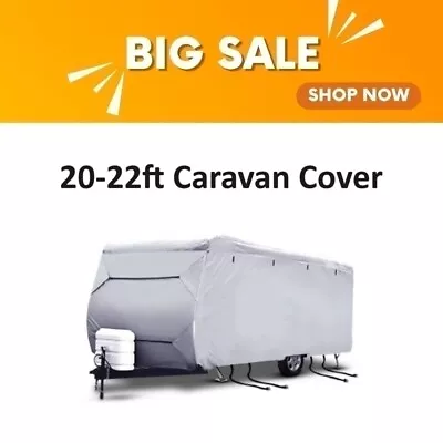 Caravan Cover Heavy Duty 20-22ft 4 Layer Waterproof Pop Top Campervan Covers New • $146.09
