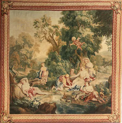 Woven Classical Mythological Tapestry: Pastoral Scene With Cherubs RE732157 • $14.97