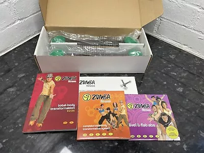 Zumba Fitness Toning Sticks 4 Dvds & Guide Book. Exercise Weight Loss • £12.99