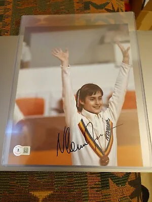 NADIA COMANECI Signed Autographed 8x10 Photo 1976 OLYMPICS 10 BAS BECKETT B • $19