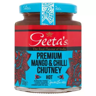 Geetas Premium Mango & Chilli Chutney  4x230g • £10.21