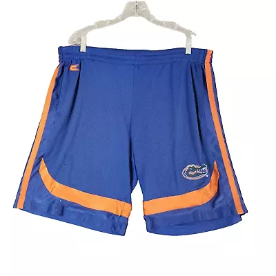 Colosseum Florida Gators Shorts Mens XL Extra Large Blue Mesh Dual Layer Sports • $17.41