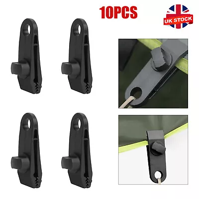 10PCS Instant Clip For Camping Canopies Tarp Clips Lock Grip Awning Clamp Set • £8.49