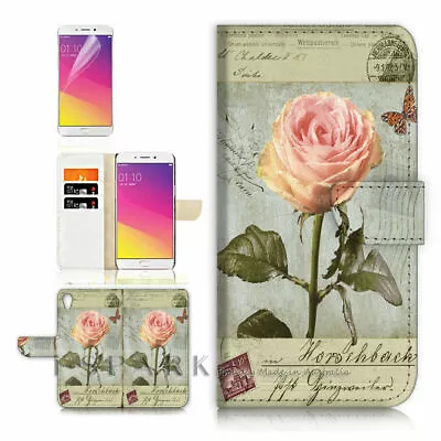 Rose TPU Phone Wallet Case Cover For New Optus X Start 2  - 31054 • $13.99