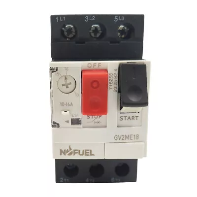 GV2ME18 10-16A Manual Motor Starter Button Motor Circuit Breaker GV2M Series NEW • $36.99