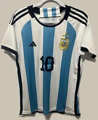 Adidas Argentina World Cup Men's Jersey - Blue/White 3 Stars - MESSI • $45