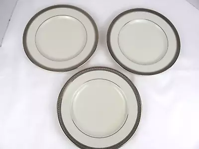 3 MIKASA Palatial Platinum L3235  Salad Plates 8 1/4  • $31.95