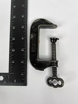 Vintage Cast Iron C Clamp With Wing Nut Screw • $19.95