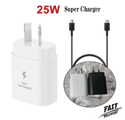 Genuine Original 25W Super Fast Charger For Galaxy S21 Ultra S21+ 5G S20 Note 20 • $17.09