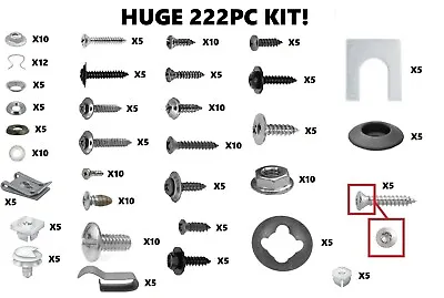 HUGE 222pc FASTENER KIT! FOR ALL EARLY VINTAGE/CLASSIC CARS TRUCK WAGON ETC • $74.50