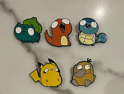 Pokemon Silly Five Funny Cute Pikachu Animes Enamel Pin Lapel Brooch Badge • $3.99