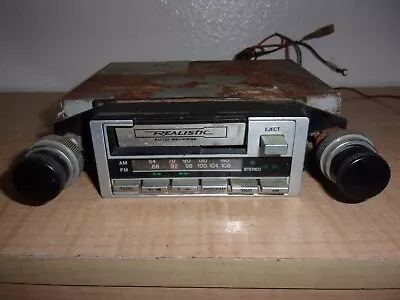 Vintage Realistic Auto Reverse AM FM Radio Cassette Deck Player • $34.99