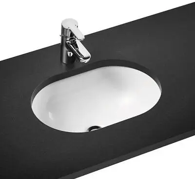 Inset Oval Basin Sink Bathroom 570mm X 400mm Undercounter CLEARANCE PRICE • £108