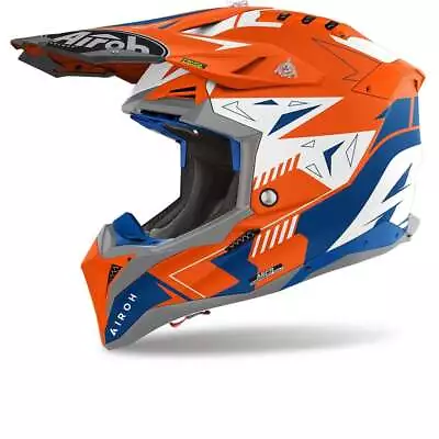 Airoh Aviator 3 Spin Orange Fluo Matt Offroad Helmet - New! Fast Shipping! • $570.26