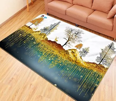 3D Golden Mountains ZHUA2463 Game Non Slip Rug Mat Photo Carpet Vera • $57.78