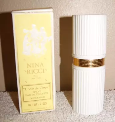 Vintage Nina Ricci L'Air Du Temps Paris Eau De Toilette 2 FL OZ 70% Full (ToteD) • $14.99