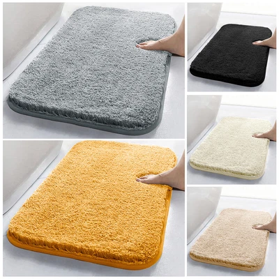 £7.59 • Buy Non Slip Bath Mat Large Shaggy Bathroom Rugs Water Absorbent Toilet Door Mats
