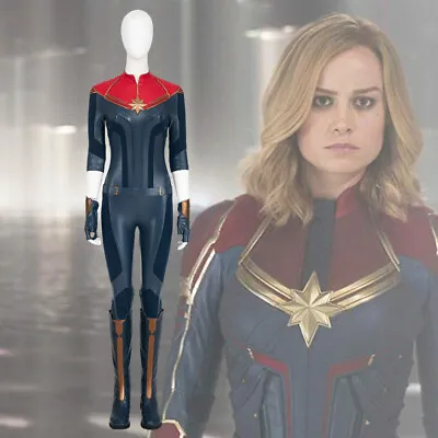 Carol Danvers Captain Marvel Costume The Marvels Cosplay Suit Handcrafted • $218.14
