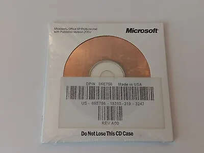 Microsoft Office XP Professional 2002 Publisher/Word/Excel/PowerPoint NEW SEALED • $29.99