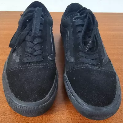 VANS Old Skool Pro Blackout Size 10 Uk9 Black Shoes • $69.95