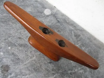 Vintage Nautical Maritime Marine Wood Tie Down Rope Mooring Dock Boat Yacht • $48.80