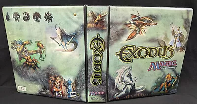 Magic The Gathering Exodus Binder Vintage Mtg 1998 WITH ART PAGES WOC81263 • $68.45