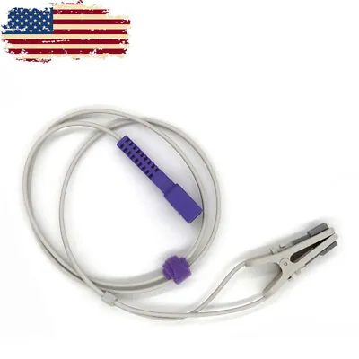 US Compatible For Nellcor Oximax Pulse Oximeter SpO2 Sensor Adult Ear Clip 9Pins • $20.98