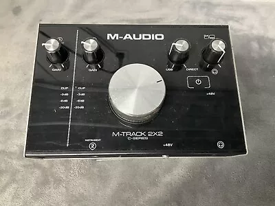 M-Audio M-TRACK 2x2 C-Series 24/192kHz Audio RECORDING Interface USB Mic • $49.99