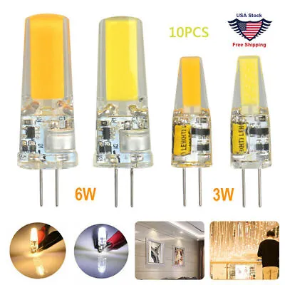 G4 LED 12V AC/DC COB Light 3W 6W High Quality LED G4 COB Lamp Bulb 10PCS • $12.49