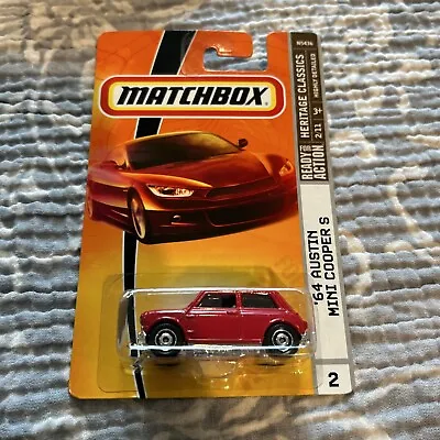 2009 Matchbox Red '64 Austin Mini Cooper S Mbx #2 New 1st Release Model Vhtf • $11.49