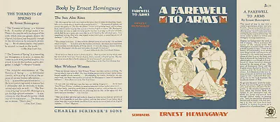 Ernest Hemingway / Facsimile Dust Jacket ONLY A Farewell To Arms 1st Ed 1929 • $25