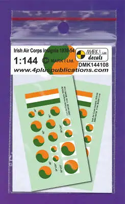 Mark I Decals DMK144108 1:144 Irish Air Corps Insignia 1939-54 2 Sets • £3.24