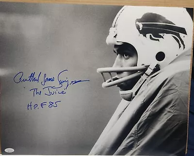 O.J. Simpson Buffalo Bills HOF Autographed 16x20 INSC JSA • $249.99