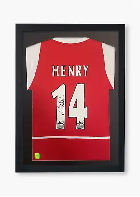 Thierry Henry Signed Arsenal 2003/04  Invincibles  Framed Home Shirt With COA • £499