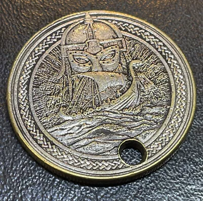 Viking Fantasy Coin With Replica Morgan Silver Dollar Back Made Of Zinc & Copper • $29.95