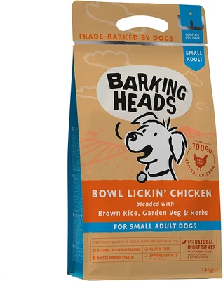 £17.19 • Buy Barking Heads Dry Dog Food For Small Breeds - Bowl Lickin' Chicken - 100%