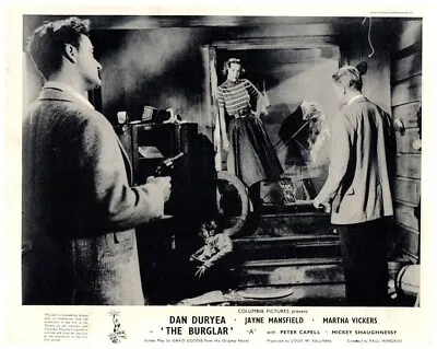 The Burglar 1957 Original Lobby Card Dan Duryea Martha Vickers Jayne Mansfield • $24.99