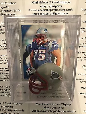 Vince Wilfork New England Patriots Mini Helmet Card Display Shadowbox Autograph • $14.99