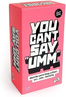 You Cant Say Umm: A Party Game For Family And Adults Board Game For Teenagers Fa • £29.16