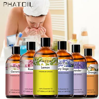 PHATOIL Essential Oil 100MLPure Oils For AromatherapyDiffuser BathMassage UK • £11.99