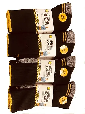 £6.99 • Buy Mens BIG FOOT Work Socks Cotten Rich Size 11-14